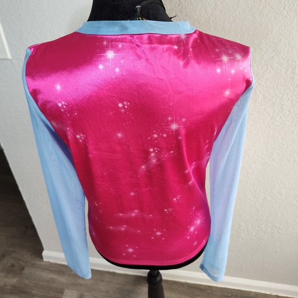 dELiA*s Homeward Bound Graphic Long Sleeve with Sheer Mesh Sleeves - Size: L - Picture 8 of 11